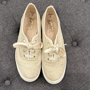 Keds Women's Striped Cream Sneakers